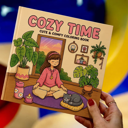COZY TIME COLORING BOOK FOR ADULTS AND KIDS